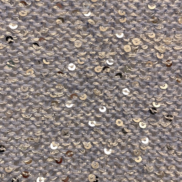 Laura Ashley Blue Ombré Sequined Cardigan - Picture 3 of 6